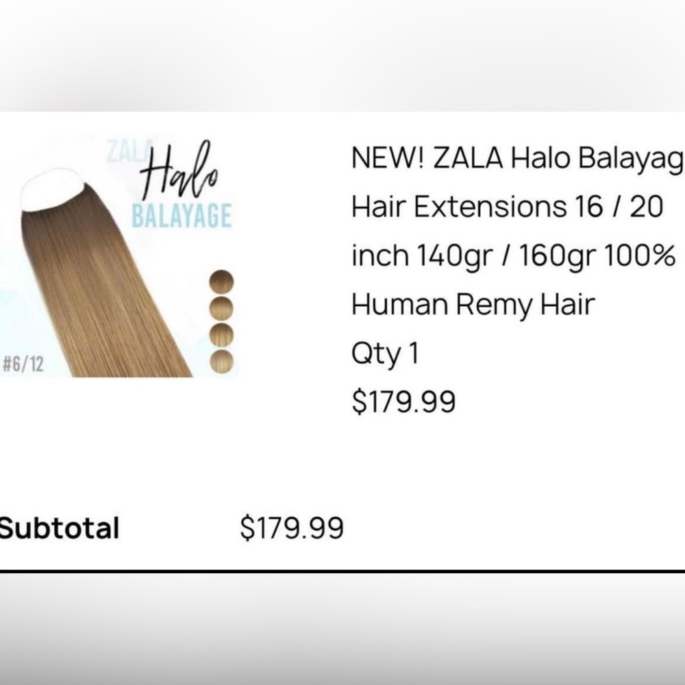 Zala Halo hair extensions